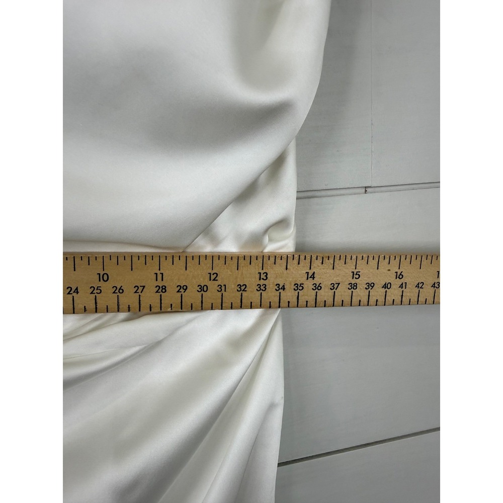 NWT Babyboo Calanthe Ivory Satin Corset Pleated Bridal Maxi Dress XXL - Picture 12 of 13